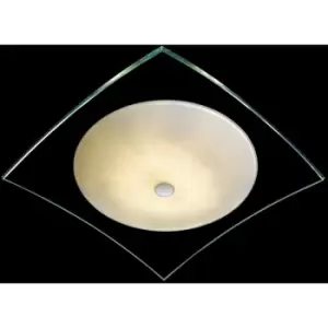 Image of Italux Torino Modern 2 Light Flush Ceiling Light, G9