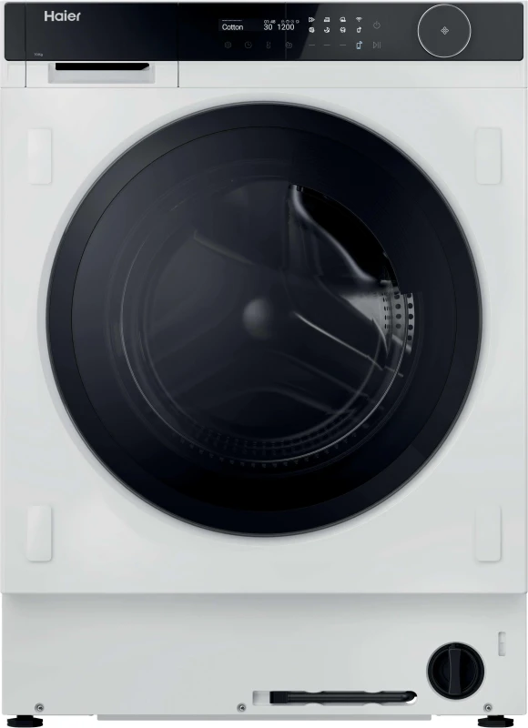 Image of Haier Series 8 HWB100B14858U1UK Integrated 10KG WiFi Connected Washing Machine with 1400 rpm - White - A Rated