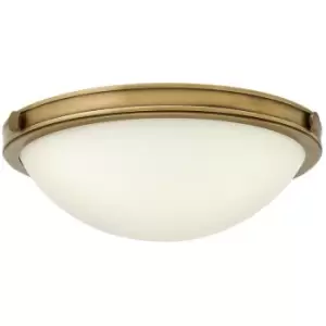 Image of Elstead Collier - 2 Light Small Ceiling Flush Light Brass, E27