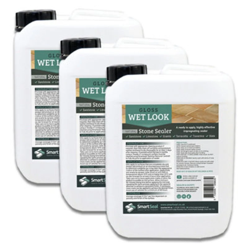 Image of SMARTSEAL Smartseal - Sandstone/Natural Stone Sealer - Wet Look - 3 x 5 Litre SM-WETLOOK-3X5