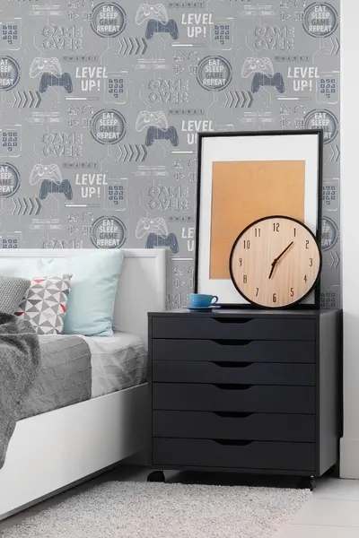 Image of Fresco Game Over Wallpaper Grey