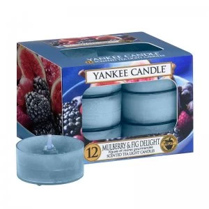 Image of Yankee Candle Mulberry & Fig Delight Tea Lights Scented Candle 100g