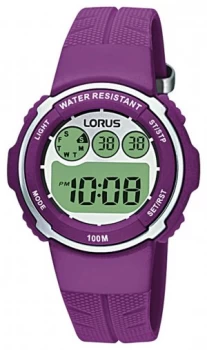 Image of Lorus Ladies Purple Resin Strap Watch