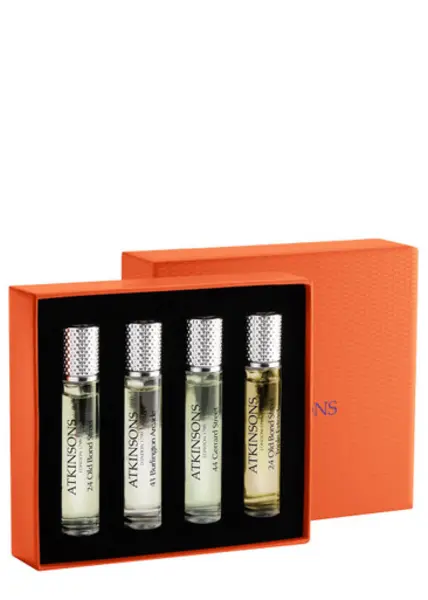 Image of Atkinsons Icons of the Realm Discovery 4 x 10ml Gift Sets, Leather