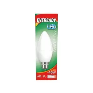 Image of LED Candle 40W 480lm B22 - S14322 - Eveready