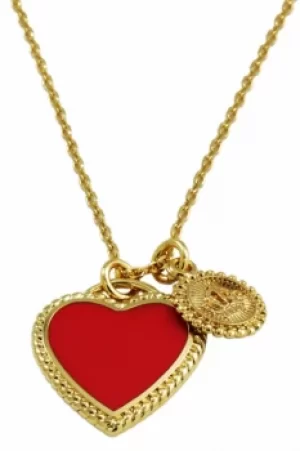 Image of Juicy Couture Jewellery Enamel Heart Wish Necklace JEWEL WJW381-710