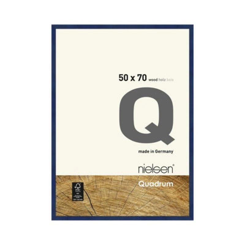 Image of Nielsen Quadrum 50 X 70Cm Blue Wooden Picture Frame