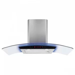 Image of CDA EKP90 90cm Curved Chimney Cooker Hood