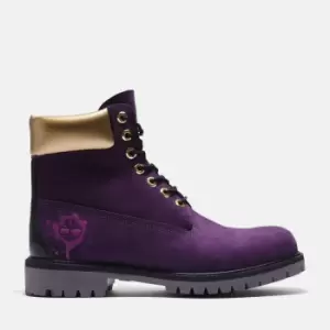 Image of Timberland Premium 6" Hip Hop Royalty Waterproof Boot For Men In Dark Purple Purple, Size 6.5