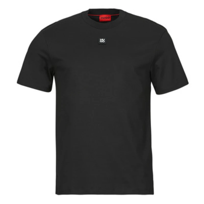 Image of HUGO Dalile mens T shirt in Black