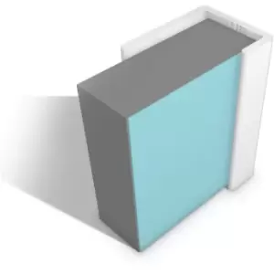 Image of Multipanel Classic 11mm Wall Panel End Cap Trim Type C White - White