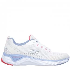 Image of Skechers Solar Fuse CV Trainers Ladies - White/Blue
