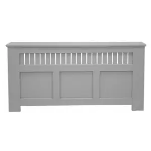 Image of Panel Grill French Grey Painted Radiator Cover - Extra Large - Grey - Jack Stonehouse