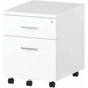 Image of Trexus 2 Drawer Mobile Pedestal 430x500x510mm White Ref I000184