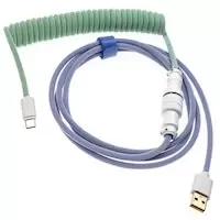 Image of Ducky Premicord Iris spiral cable, USB type C to type A - 1.8m (DKCC-IRCNC1)
