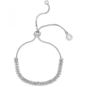 Image of Ladies Anne Klein Stainless Steel Crystal Bracelet