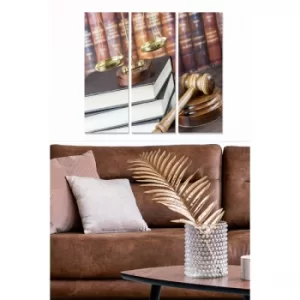 Image of MDF7849918 Multicolor Decorative MDF Painting (3 Pieces)