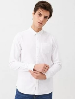 Image of Superdry Classic University Oxford Shirt - White, Size XL, Men