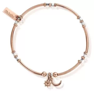 Image of ChloBo Rose And Silver Dainty Moon And Sun Bracelet Jewellery