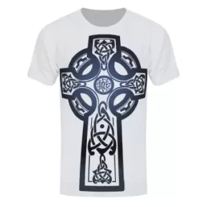 Image of Unorthodox Collective Mens Celtic Cross Sub T-Shirt (Small) (White)