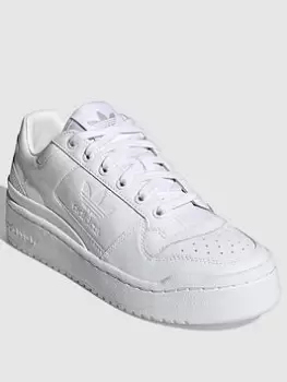Image of adidas Originals Forum Bold - White , White/White, Size 8, Women