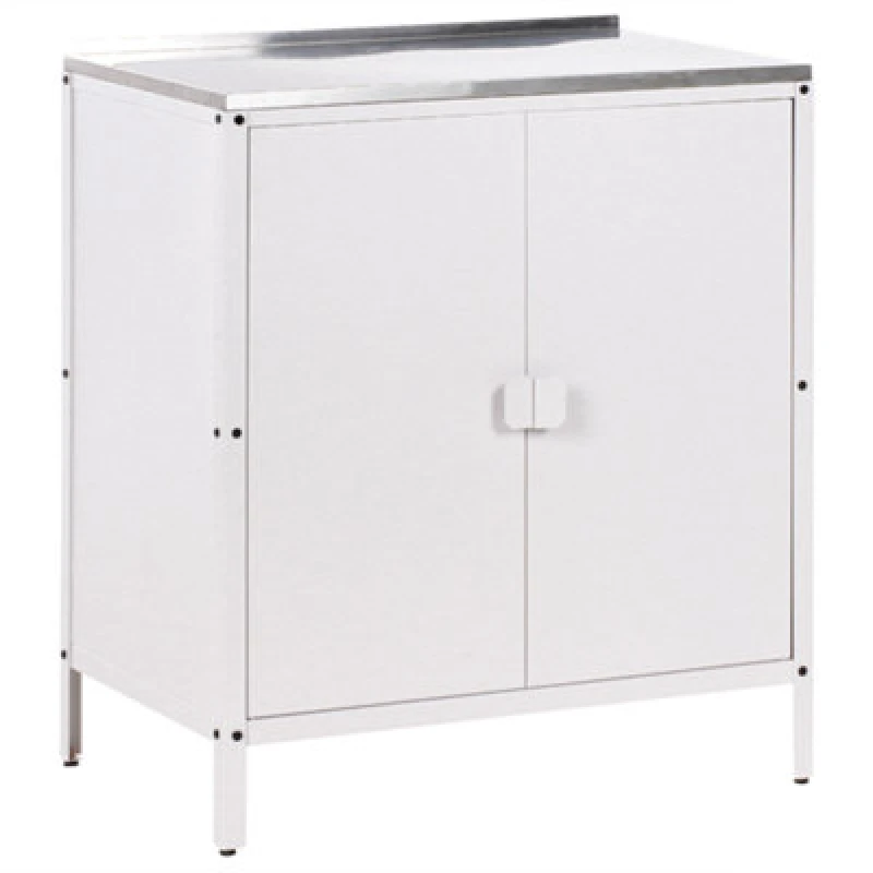 Image of Beliani Outdoor Kitchen Cabinet Vilama White