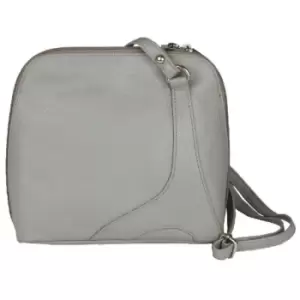 Image of Womens/Ladies Farah Handbag With Panel Detail (One Size) (Charcoal) - Eastern Counties Leather
