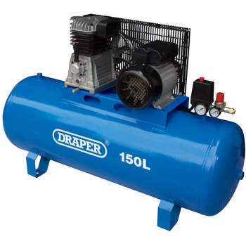 Image of Draper - 55304 150L Stationary Belt-Driven Air Compressor (2.2kW)