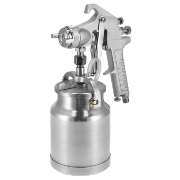 Image of Genuine SEALEY SSG1 Spray Gun Suction Deluxe Professional 1.8mm Set-Up
