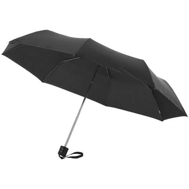 Image of Bullet 21.5" Ida 3-Section Umbrella Pack of 2 in Black Unisex