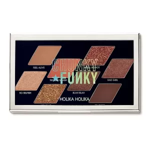 Image of Holika Holika - CHUNKY FUNKY Chunky Metal Shadow Palette - 01 Feel so hot