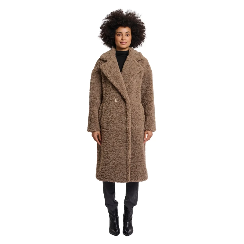 Image of Rino & Pelle Womens double-breasted coat Rino & Pelle Elicia Marron Female 36
