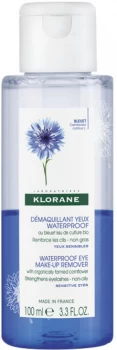 Image of Klorane Waterproof Eye Makeup Remover with Cornflower 100ml