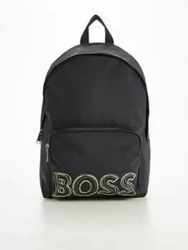 Image of Boss Catch Multi Logo Backpack - Dark Blue