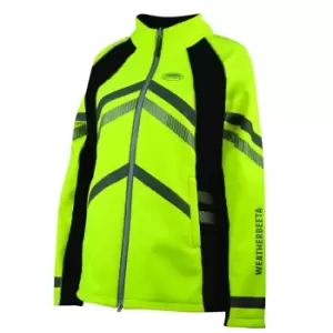 Image of Weatherbeeta Childrens/Kids Reflective Fleece Lined Soft Shell Jacket (M) (Hi Vis Yellow)