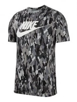 Image of Nike Sportswear Camo T-Shirt - Grey