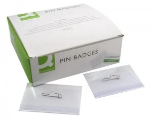 Image of Q Connect Pin Badge 54 X 90mm Pk50
