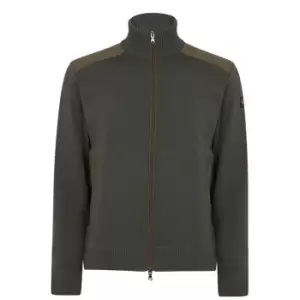 Image of Paul And Shark Marine Full Zip Cardigan - Green