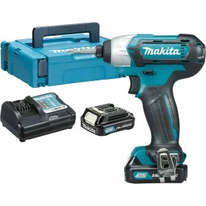 Image of Makita TD110 10.8v Cordless CXT Impact Driver 2 x 2ah Li ion Charger Case