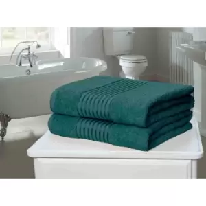 Image of Rapport Home Furnishings Windsor 500gsm Towel Bale - 2 Piece - Teal