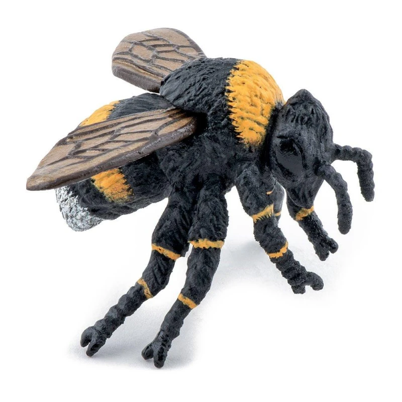 Image of Papo Wild Life in the Garden Bumblebee Toy Figure, Three Years and Above, Black/Yellow (50291) Multi
