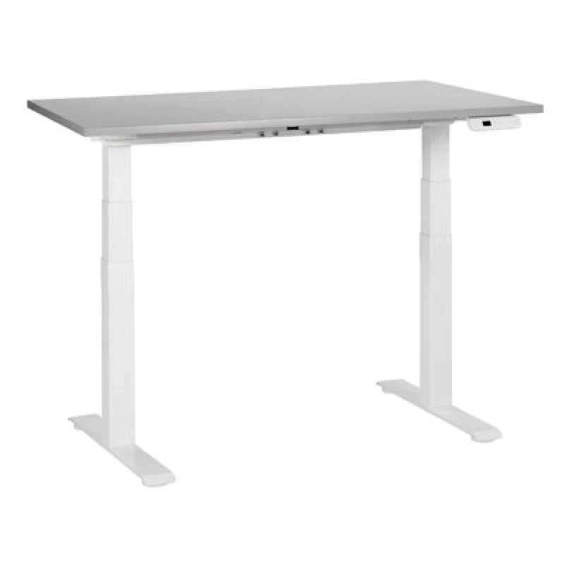 Image of Beliani Electric Adjustable Standing Desk Destines Grey/ White 120 Cm 72 Cm