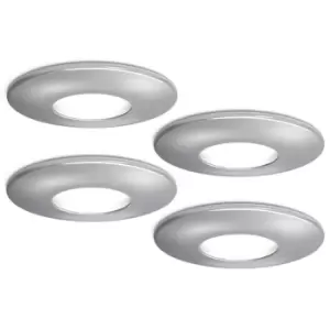 Image of 4LITE IP20 GU10 Fire-Rated Downlight - Chrome, Pack of 4