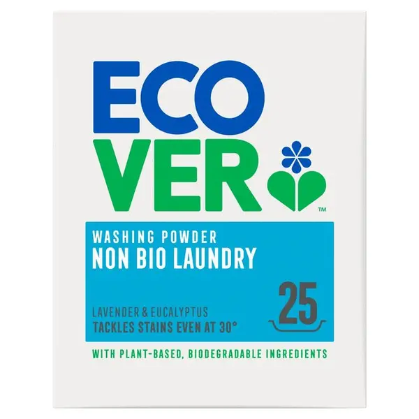 Image of Ecover Non Bio Laundry Washing Powder Lavender & Eucalyptus 1.8kg