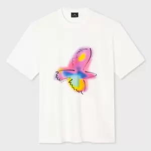 Image of Ps Paul Smith Mens Ss Tshirt Spray Bird