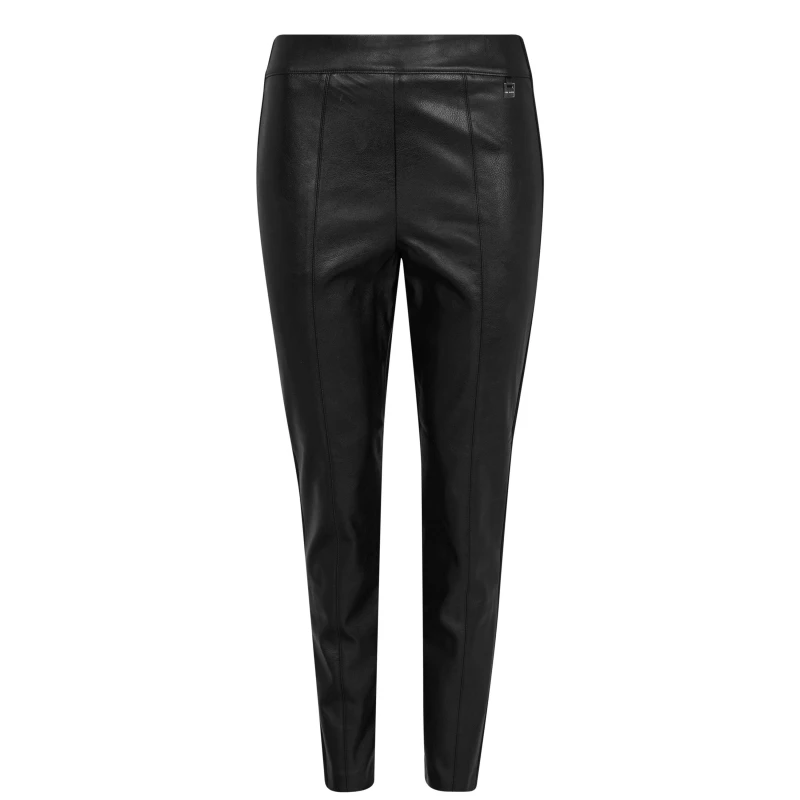 Image of Ted Baker Vllada Leather Pants - Black 6