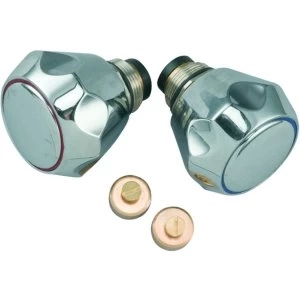 Image of Wickes Sink and Basin Tap Head Conversion Kit - Chrome