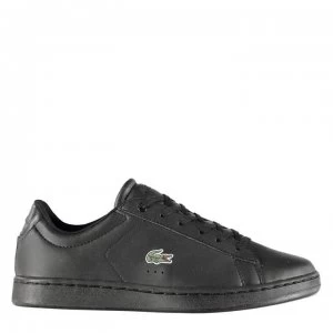 Image of Lacoste Carnaby 118 Childrens Trainers - Black