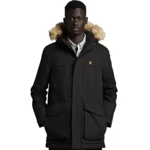 Image of Lyle & Scott Mens Winter Weight Micro Fleeced Parka Coat M - Chest 38-40' (96-101cm)