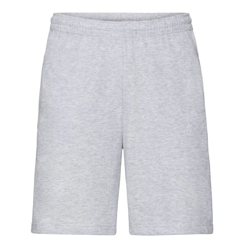 Image of Fruit Of The Loom Fruit of the Loom Men Lightweight Shorts in Grey Size: Small Grey S Male 5063470699667